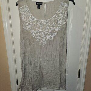Khaki Lace Blouse - NWT